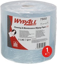 Poetspapier WypAll L20 2-laags 500 vel blauw 7300