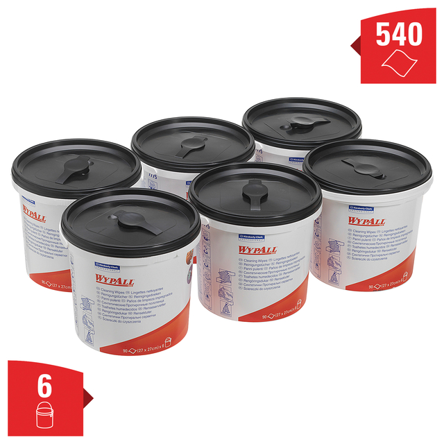 Reinigingsdoek WypAll PowerClean emmer 1-laags 6x90 vel groen 7775 — Foto 2 von 2