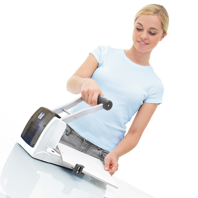 Perforator Rapesco Germ-Savvy High Capacity Eco P1100 antibacterieel 2-gaats wit — Foto 2 von 2