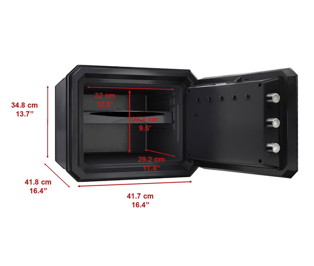Kluis MasterLock brandvrij en waterdicht electronisch combi-slot L zwart — Foto 2 von 2