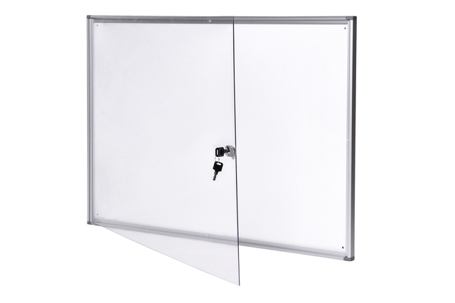 Binnenvitrine wand MAULextraslim whiteboard 8xA4 met slot — Foto 2 von 2