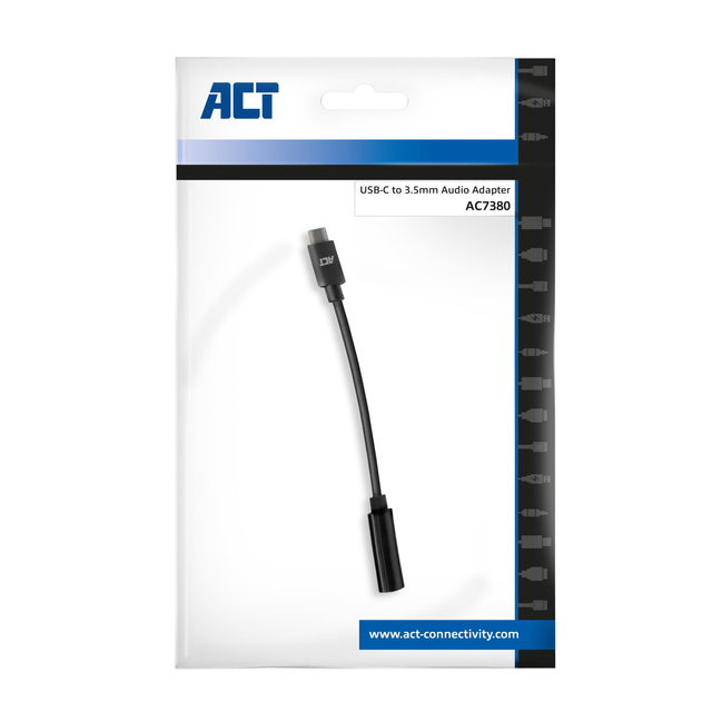 Adapter ACT USB-C naar 3.5mm audio jack 0.1 meter — Foto 2 van 2