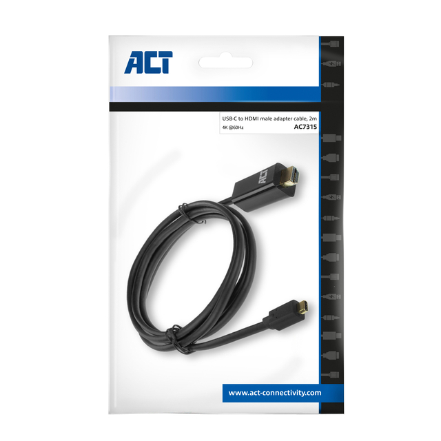 Kabel ACT USB-C naar HDMI 60Hz  2 meter — Foto 3 van 3