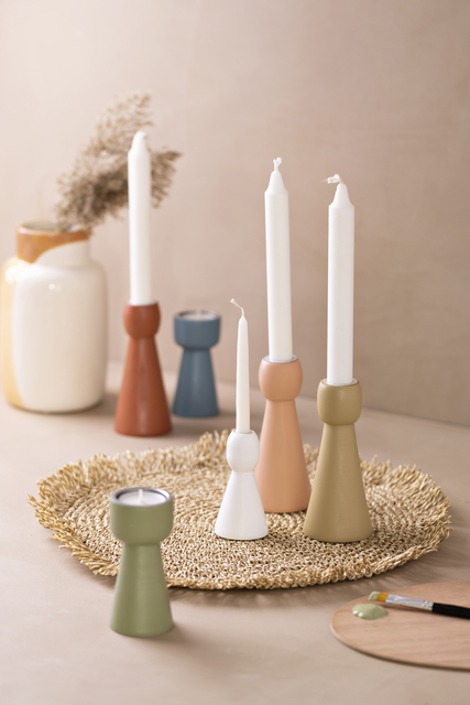 Kandelaar Creativ Company hout conisch 14.5cm — Foto 2 von 2