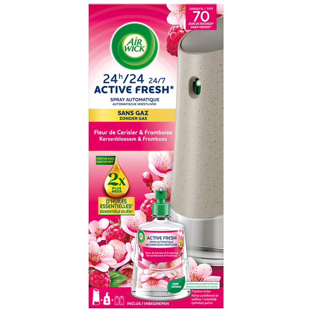 Luchtverfrisser AirWick AF Kersenbloesem framboos Starter Kit 228ml