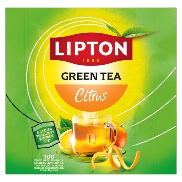 Thee Lipton Balance green tea citrus 100x1.5gr