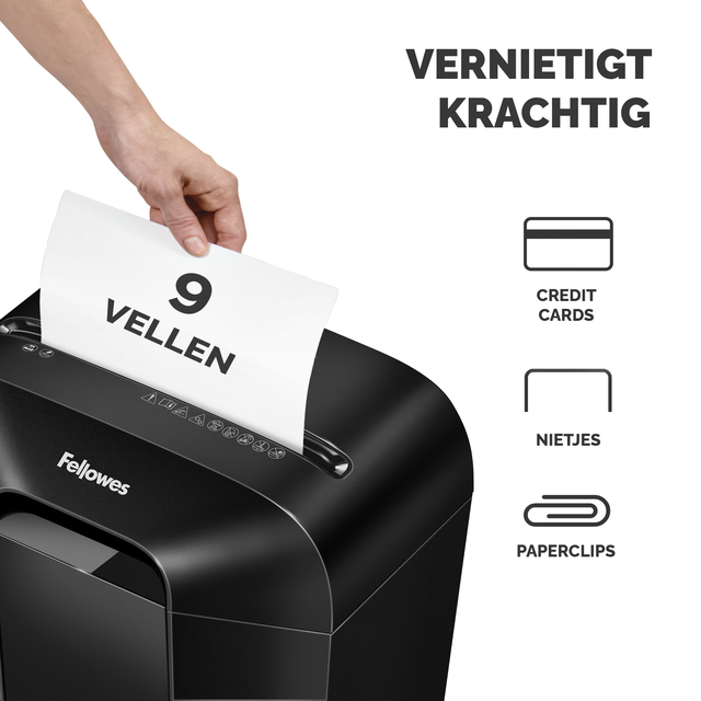 Papiervernietiger Fellowes Powershred LX50 snippers 4x37mm zwart — Foto 2 von 2