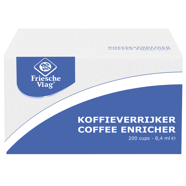 Koffiemelk Friesche Vlag aluminium cupjes 9gr 200 stuks — Foto 2 van 2