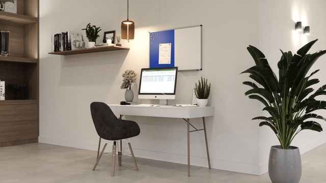 Combibord Legamaster UNITE blauw vilt-whiteboard 60x90cm — Photo 2 sur 2