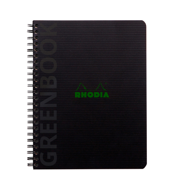 Notitieboek Rhodia Greenbook A5 lijn 6-gaats 180 pagina's 90gr zwart — Foto 2 von 2