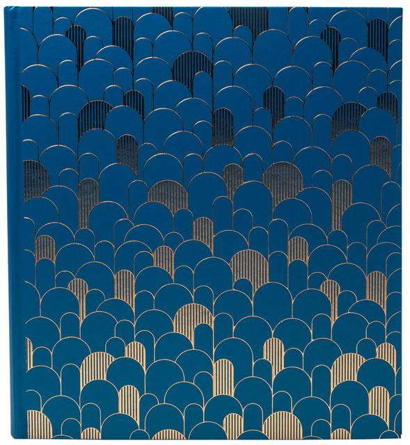 Fotoalbum Exacompta 29x32cm 60 zwarte pagina's Néo Déco blauw — Foto 2 von 2