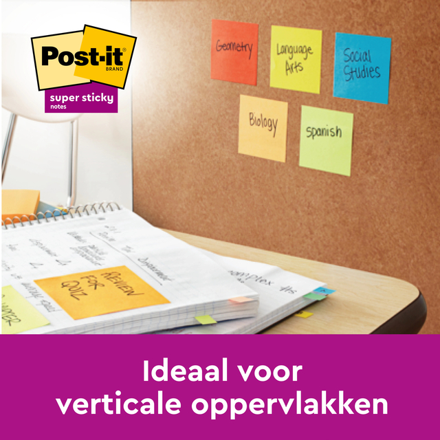Memoblok 3M Post-it 4645 Super Sticky 101x152mm lijn roze — Foto 2 von 2