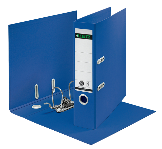 Ordner Leitz  Recycle 180° 80mm karton A4 blauw