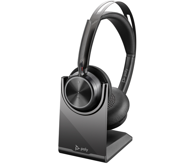 Headset HP POLY Voyager Focus 2 USB-C met oplaadstation — Photo 2 sur 2
