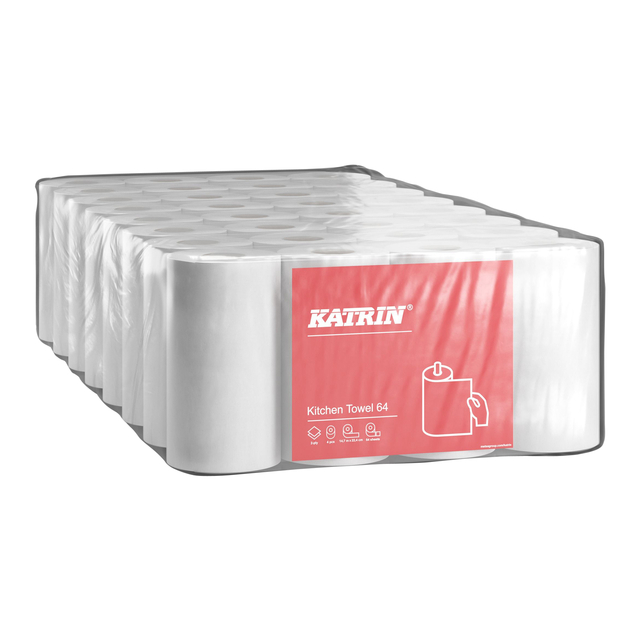 Keukenrol Katrin 2-laags 64 vel wit 87075 — Foto 2 von 2