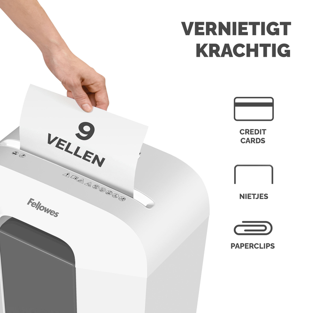 Papiervernietiger Fellowes Powershred LX50 snippers 4x37mm wit — Foto 2 von 2