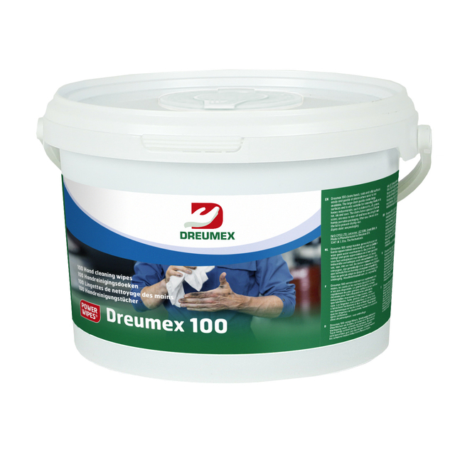 Handreinigingsdoek Dreumex 100 emmer 100 stuks wit — Foto 2 von 2