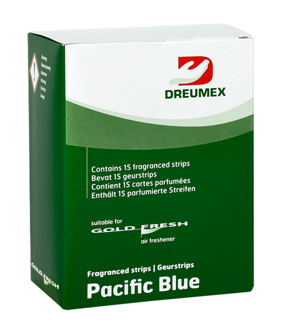 Luchtverfrisser Dreumex Gold Fresh Pacific Blue 15 strips — Photo 2 sur 2