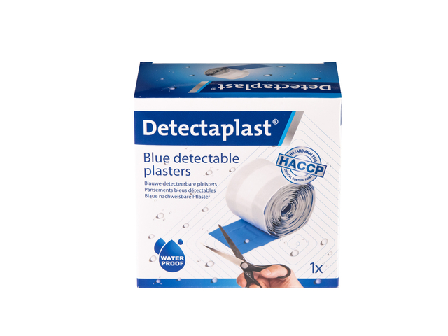 Waterafstotende blauwe pleister Detectaplast 6cmx5m — Foto 2 von 2