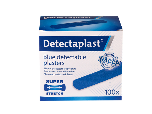 Elastische blauwe textielpleister Detectaplast 19x72mm 100 stuks — Photo 2 sur 2