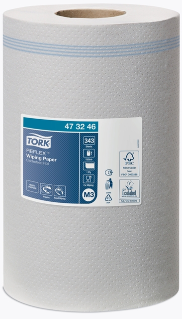 Poetspapier Tork M3 Reflex Advanced 1-laags 343 vel wit 473246 — Foto 2 von 2