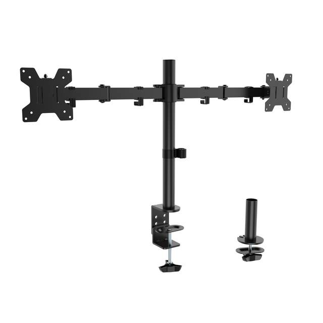 Monitorarm Quantore 2 schermen 17-27 inch zwart — Photo 2 sur 2