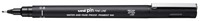 Fineliner Uni-ball Pin 0.9mm zwart