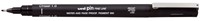 Fineliner Uni-ball Pin beitelpunt 1mm zwart
