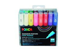 Paintmarker Uni POSCA PC1MC extra fijn assorti set à 16 stuks