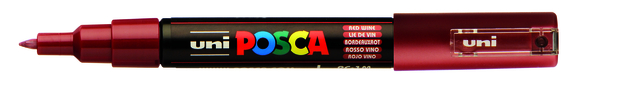 Paintmarker Uni POSCA PC1MC extra fijn wijnrood