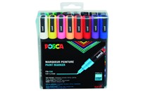 Paintmarker Uni POSCA PC3M fijn standaard assorti set à 16 stuks