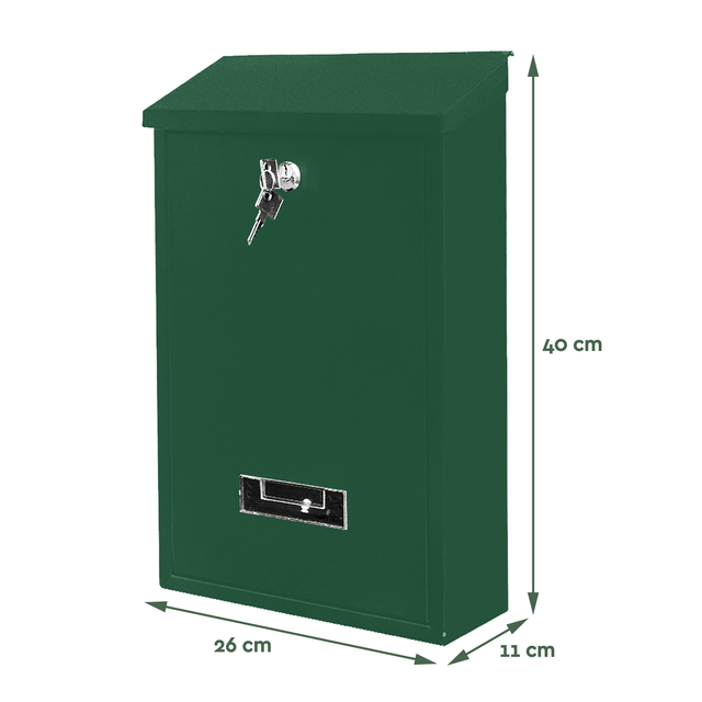 Brievenbus BRASQ PB100 Basic wand groen — Foto 2 von 2