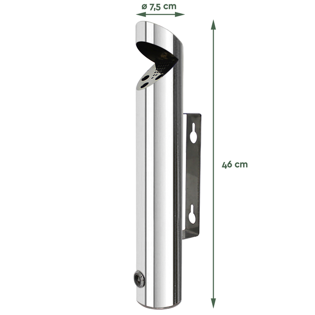 Asbak BRASQ wand AT200 RVS — Foto 2 von 2
