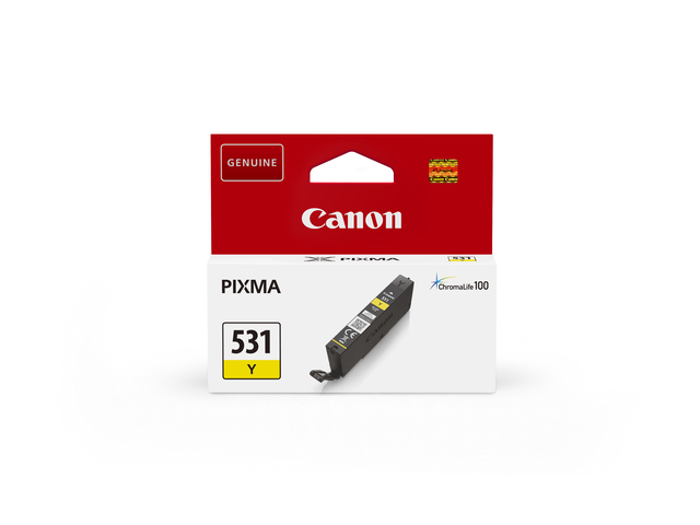 Canon CLI-531Y Cartridge Geel — Photo 2 sur 3