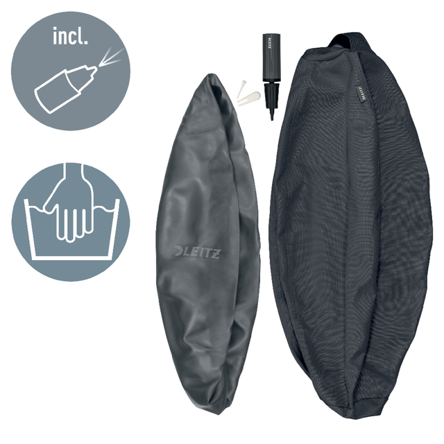 Actieve zitbal Leitz Ergo 55cm anti-rol donkergrijs — Photo 2 sur 2