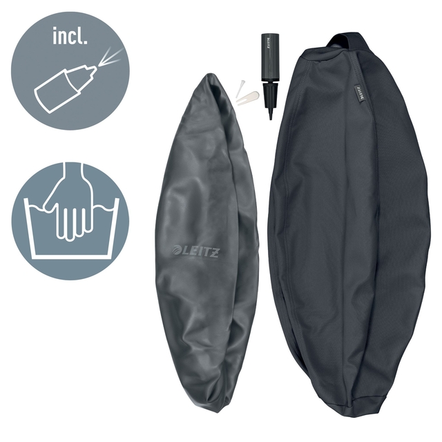 Actieve zitbal Leitz Ergo 75cm anti-rol donkergrijs — Photo 2 sur 2