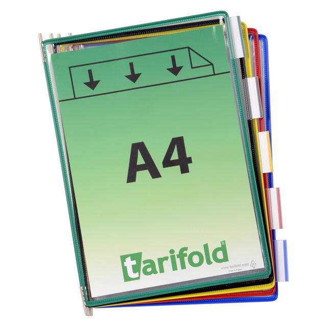 Zichtpaneel Tarifold A4 verticaal assorti 10 stuks — Foto 2 van 2