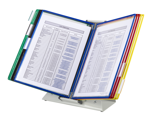 Zichtpanelensysteem bureau Tarifold metaal A4 met 10-tassen assorti — Foto 2 von 2