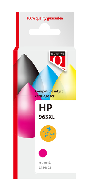 Inktcartridge Quantore alternatief tbv Hp 963XL 3JA28AE hc rood