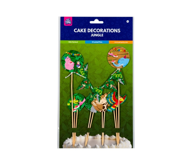 Cake decoratie Jungle 9 stuks — Foto 2 von 2