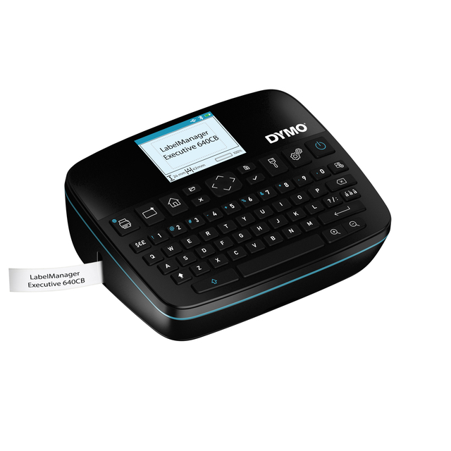 Labelprinter Dymo LabelManager Executive 640CB draagbaar qwerty 24mm zwart in koffer — Photo 2 sur 2
