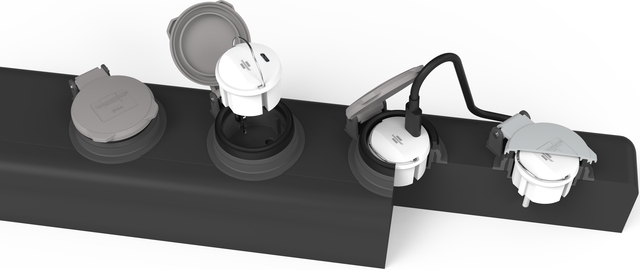 Stopcontactadapter Brennenstuhl USB C 2.4A wit — Foto 2 van 2