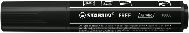 Acrylmarker STABILO  Free Acrylic T800C zwart — Foto 2 von 2