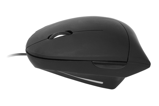 Muis Quantore ergonomisch bedraad USB-A zwart — Foto 2 von 2
