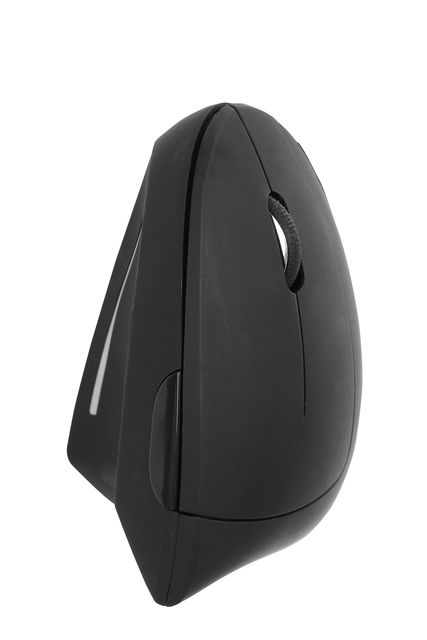 Muis Quantore ergonomisch draadloos USB-A adapter zwart