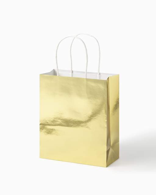 Cadeautas Folia goud kraft 18x21x8cm 7 stuks — Photo 2 sur 2