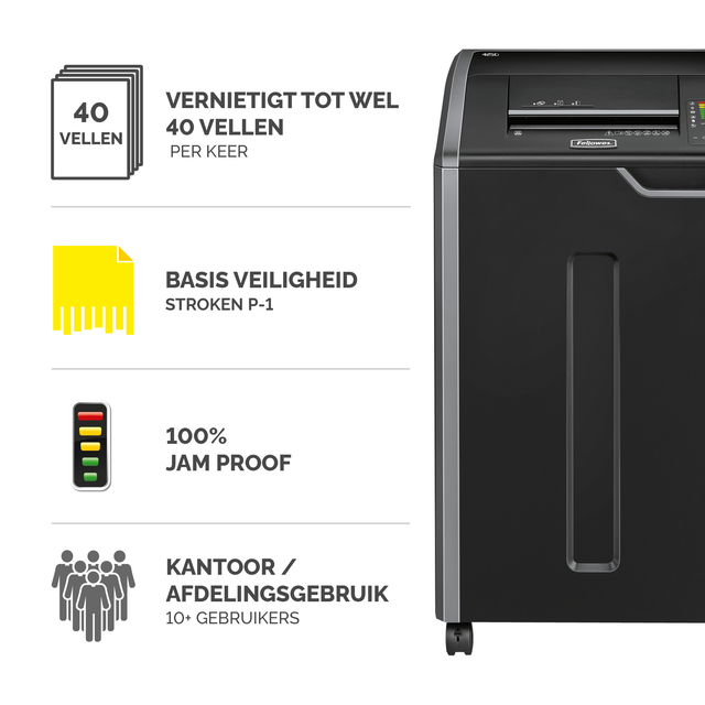 Papiervernietiger Fellowes Powershred 425I stroken 5,8mm — Photo 2 sur 2