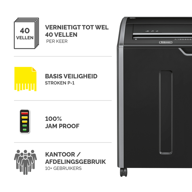 Papiervernietiger Fellowes Powershred 485I stroken 5,8mm — Photo 2 sur 2