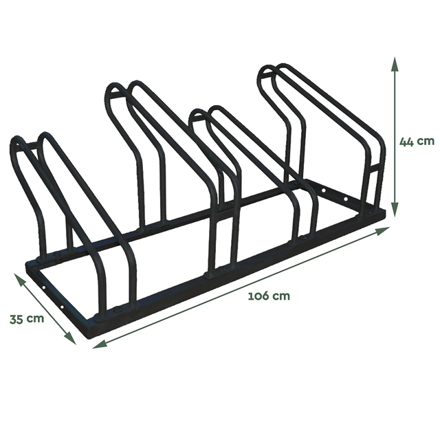 Fietsenrek BRASQ  4 fietsen BS400 zwart — Foto 2 von 2