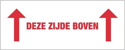 Waarschuwingsetiket IEZZY deze zijde boven 150mmx60mm 500 stuks